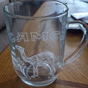 Camel Design Clear Glass Mug